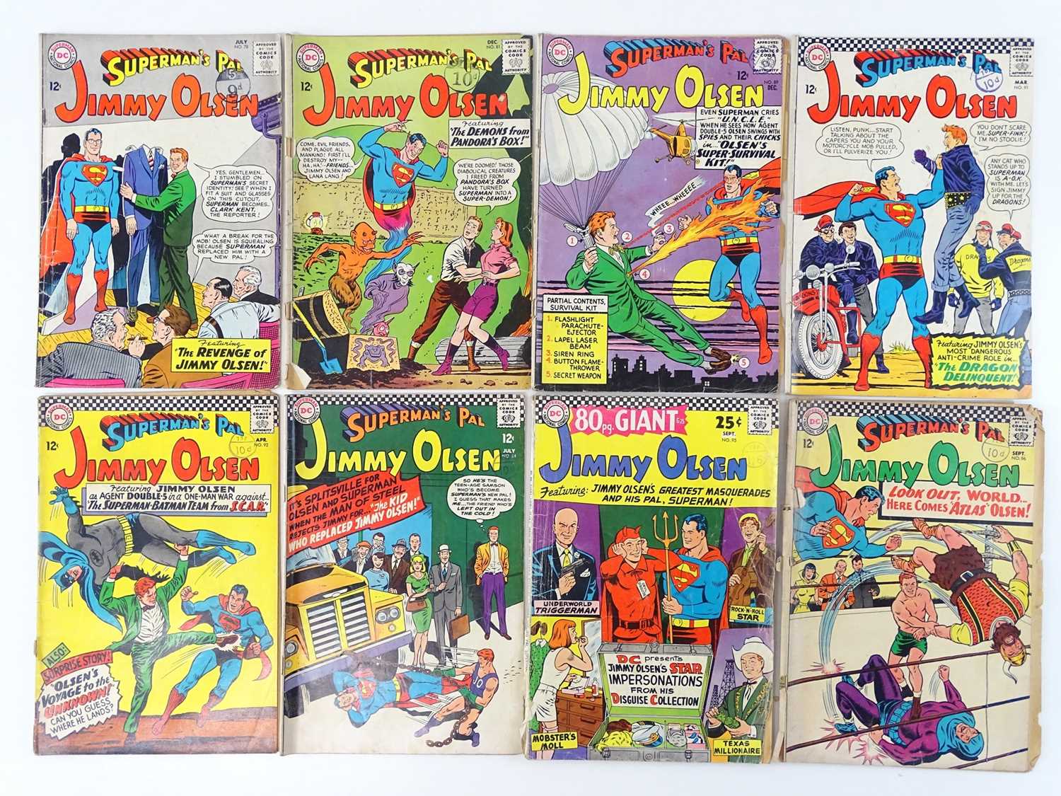 Lot 38 - SUPERMAN'S PAL: JIMMY OLSEN #78, 81, 89, 91,...