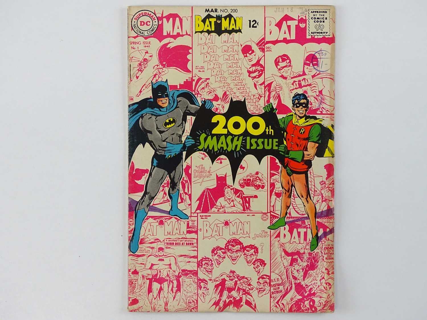 Lot 8 - BATMAN #200 - (1968 - DC - UK Cover Price) -...