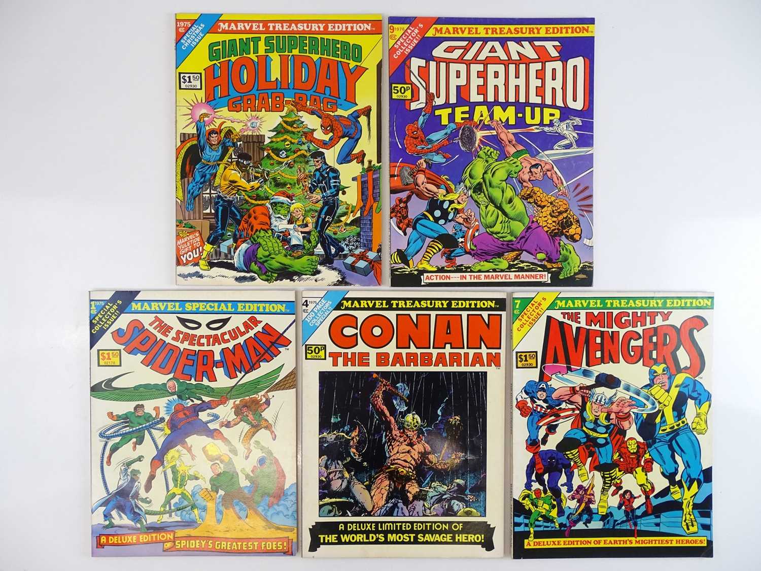 Lot 33 - MARVEL TREASURY EDITION LOT - (5 in Lot) -...
