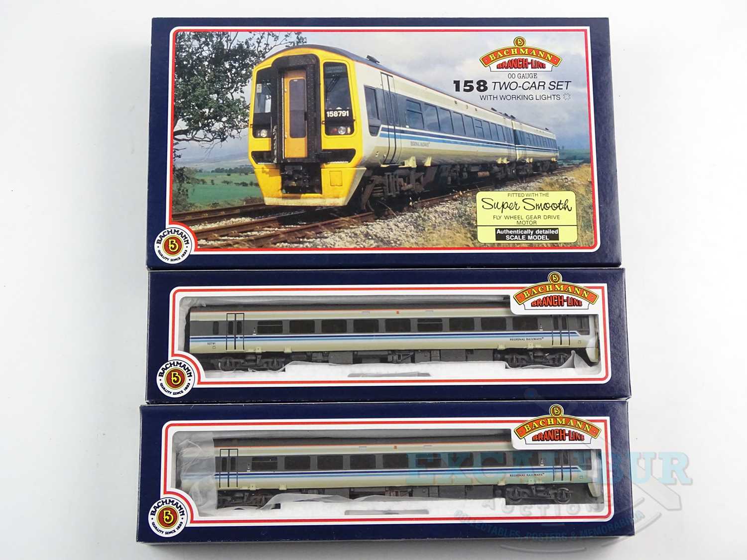 Lot 376 - A BACHMANN OO gauge 31-500 class 158 two car...