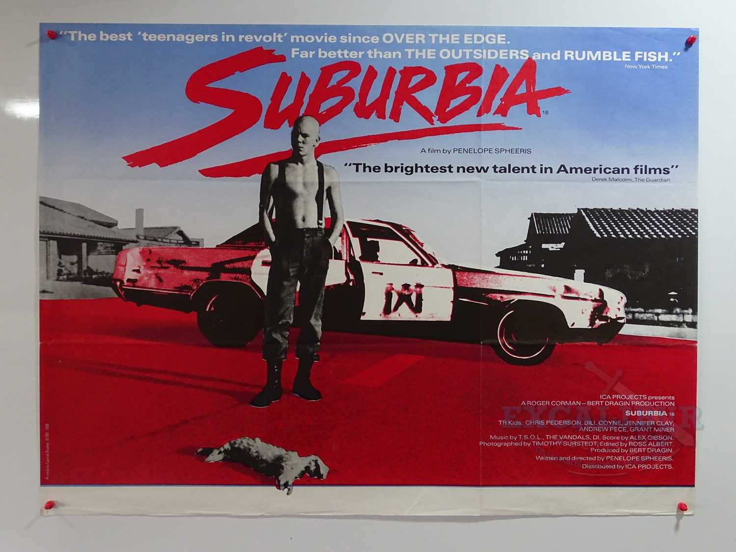 Lot 352 - SUBURBIA (1984) - A UK Quad movie poster -...