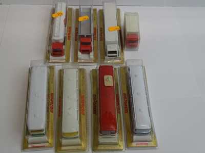Lot 47 - A group of MAJORETTE buses and articulated...