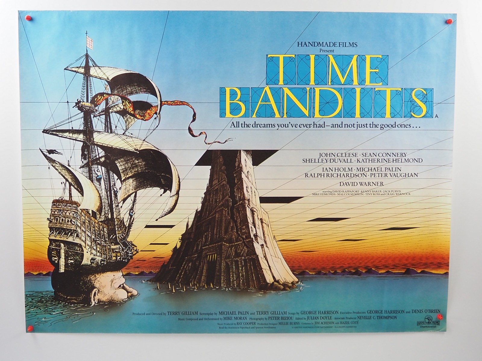 Lot 135 - TIME BANDITS (1981)- UK Quad film poster