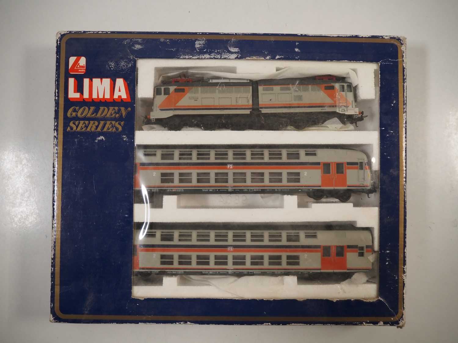 LM081 LIMA 149717L Ho Train Coffret train italien FS électrique gris et LM081 LIMA 149717L Ho Train Coffret train italien FS électrique gris et