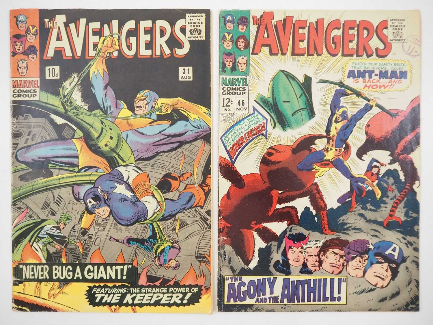 Lot 24 - AVENGERS #31 & 46 (2 in Lot) - (1966/1967 -...