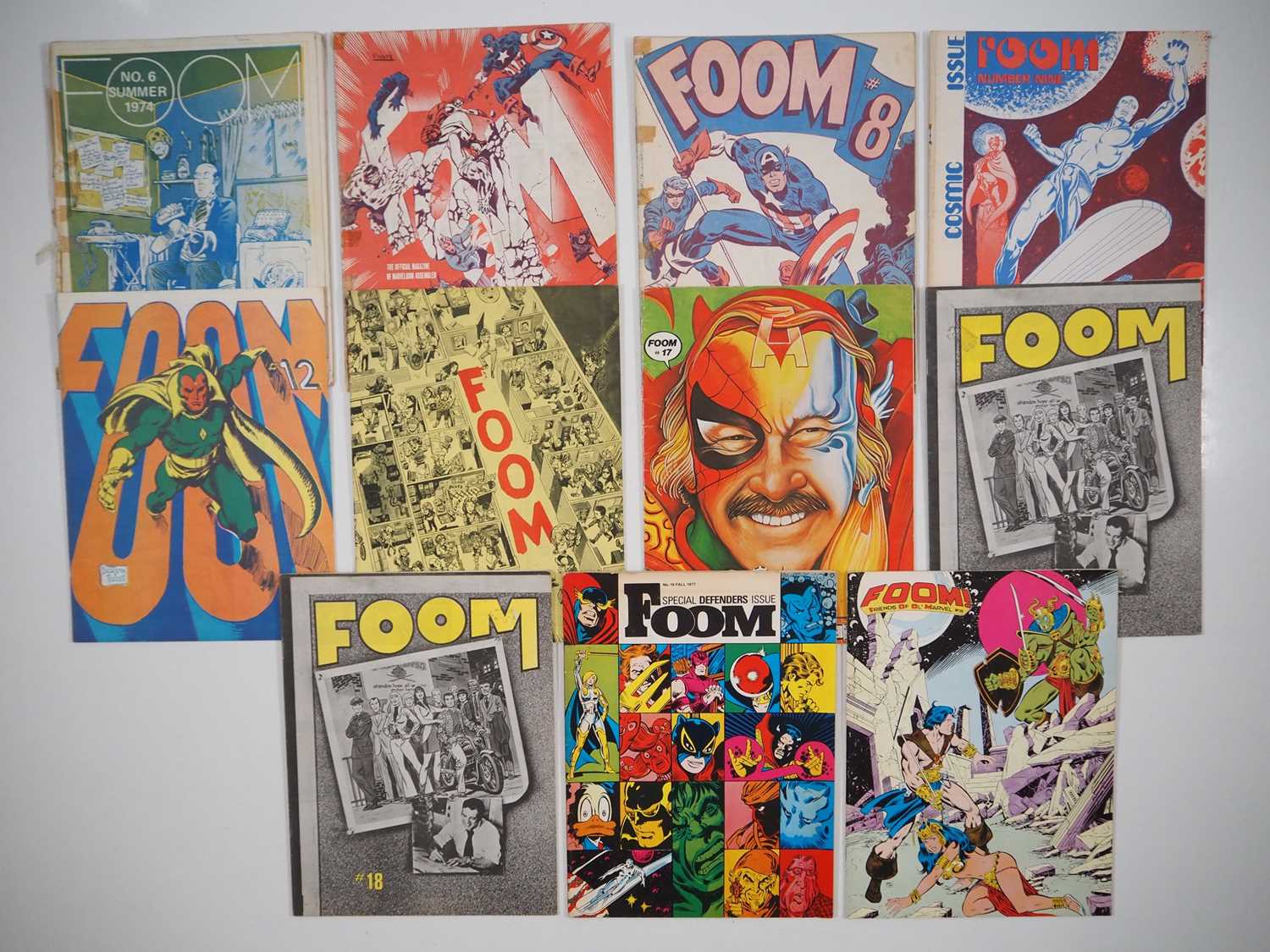 Lot 6 - FOOM MAGAZINE #6, 7, 8, 9, 12, 16, 17, 18(x2),...