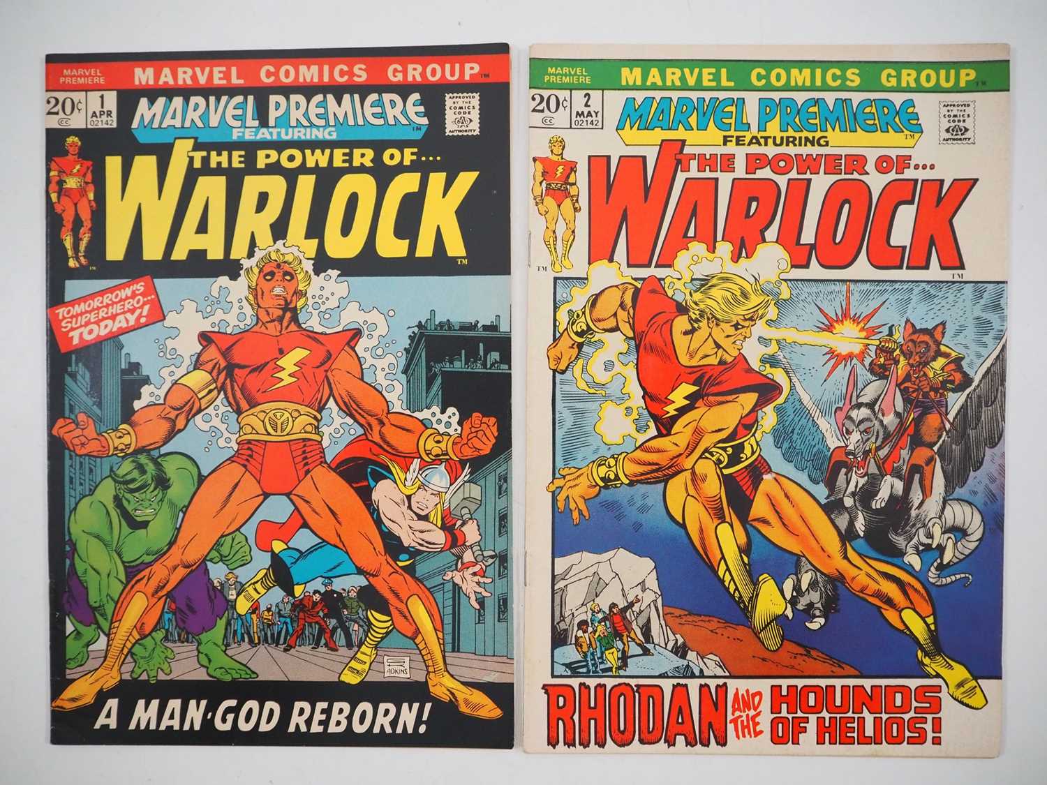 Lot 16 - MARVEL PREMIERE FT. THE POWER OF WARLOCK #1 &...