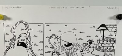 Lot 400 - SHAUN THE SHEEP - 2 pages of original artwork...