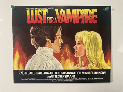 Lot 176 - LUST FOR A VAMPIRE (1971) set of 8 lobby cards...