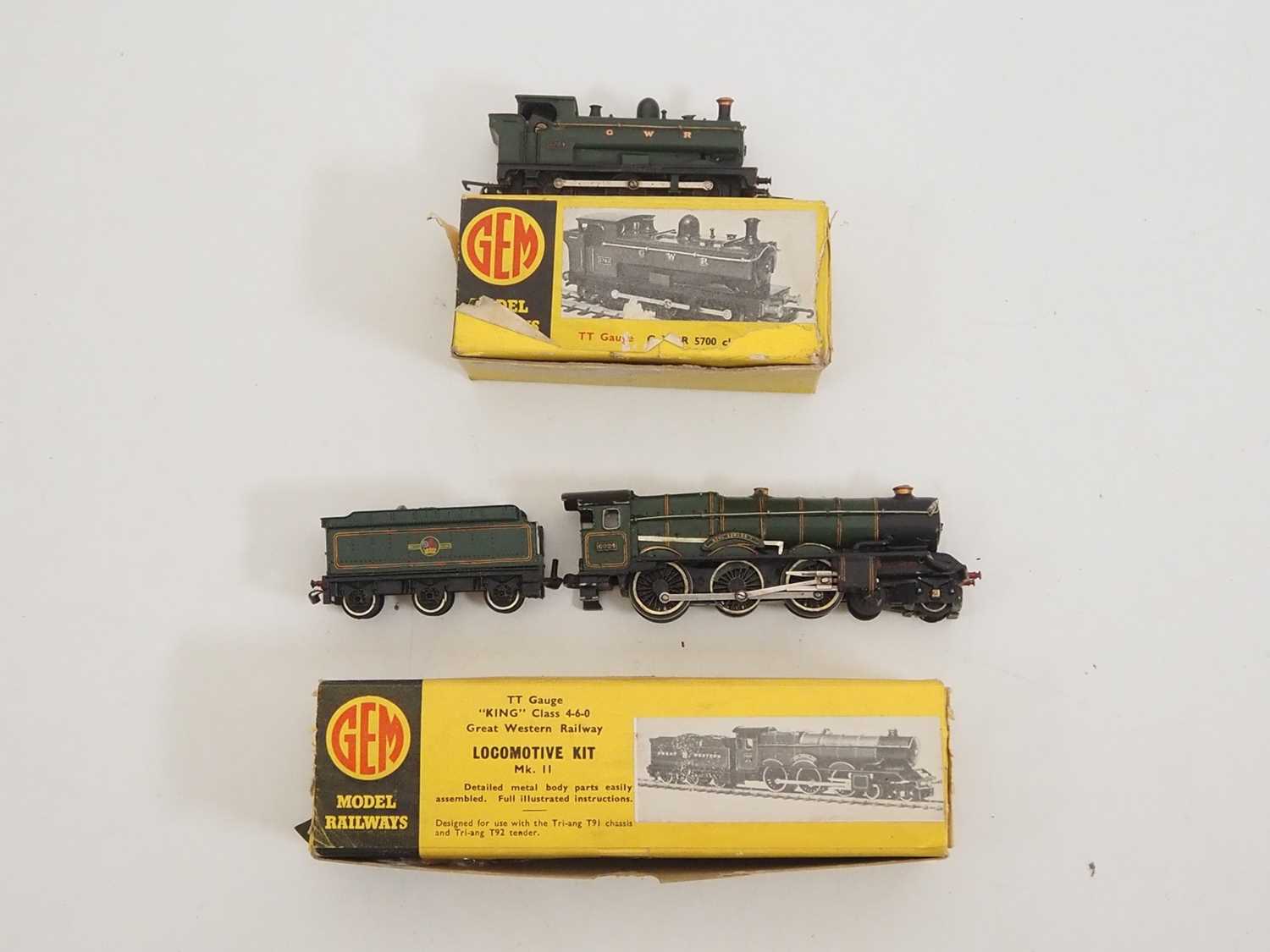 Lot 335 - A pair of GEM TT gauge kit built steam...