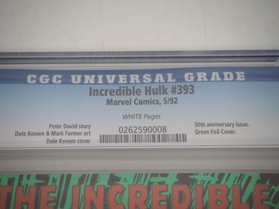 Lot 45 - INCREDIBLE HULK #393 (1992 - MARVEL) - GRADED...