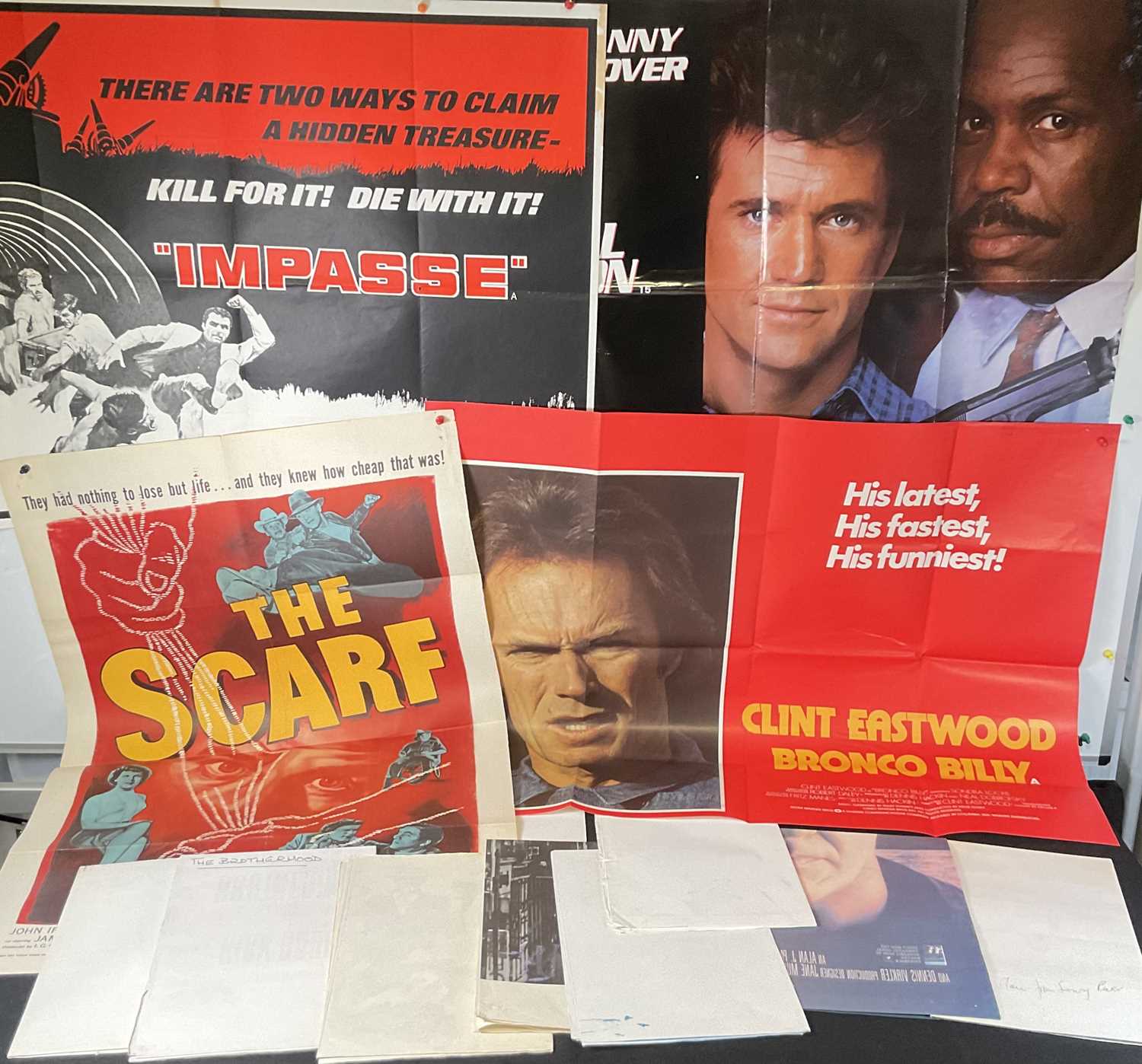Lot 33 - A group of Action and Crime movie posters to...