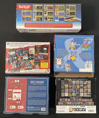 Lot 365 - A group of retro gaming emulator consoles...
