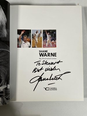 Lot 12 - SPORT - A group of cricketer-signed books...