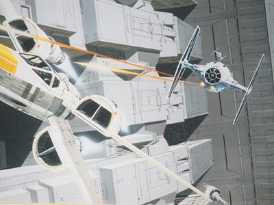 Lot 121 - RALPH MCQUARRIE STAR WARS: TIE FIGHTER VS....