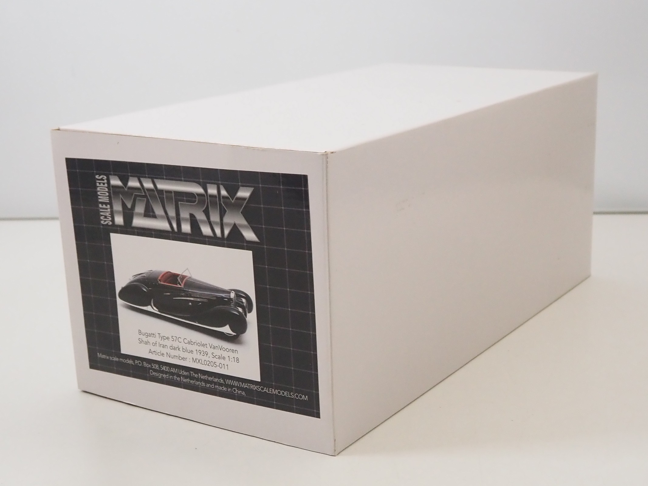 Matrix 1/18 Bugatti T57SC Atlante 1973 Verte - Modèle Résine MXL0205-031
