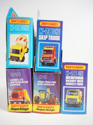 Lot 184 - A group of MATCHBOX Superkings lorries all...