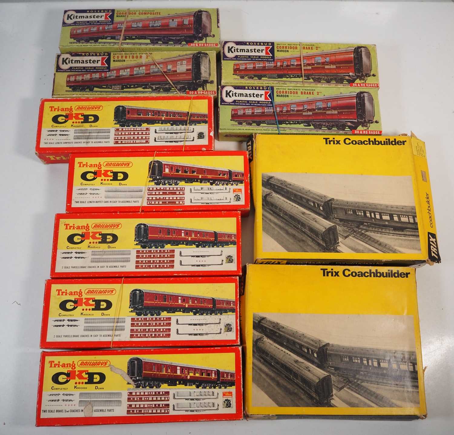 Lot 185 - A quantity of kit built OO gauge passenger...