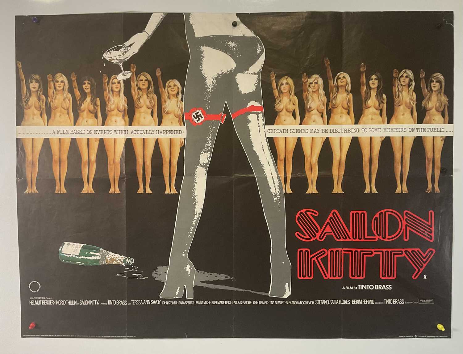 Lot 296 - SALON KITTY (MADAM KITTY) (1976) UK Quad film...