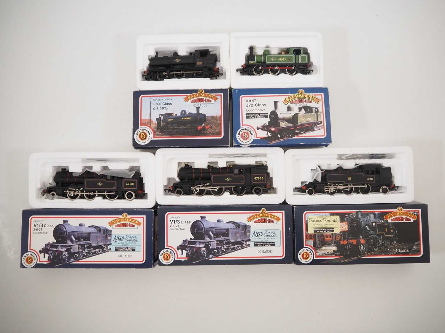 Lot 241 - A group of BACHMANN OO gauge small steam tank...