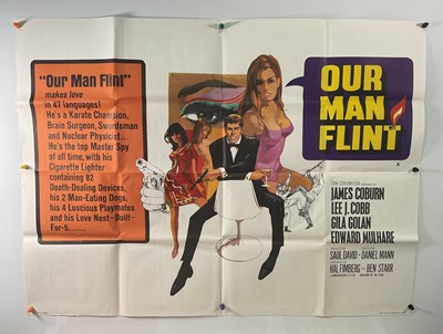 Lot 171 - OUR MAN FLINT (1966) Two copies of the UK quad...