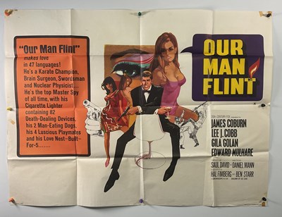 Lot 171 - OUR MAN FLINT (1966) Two copies of the UK quad...