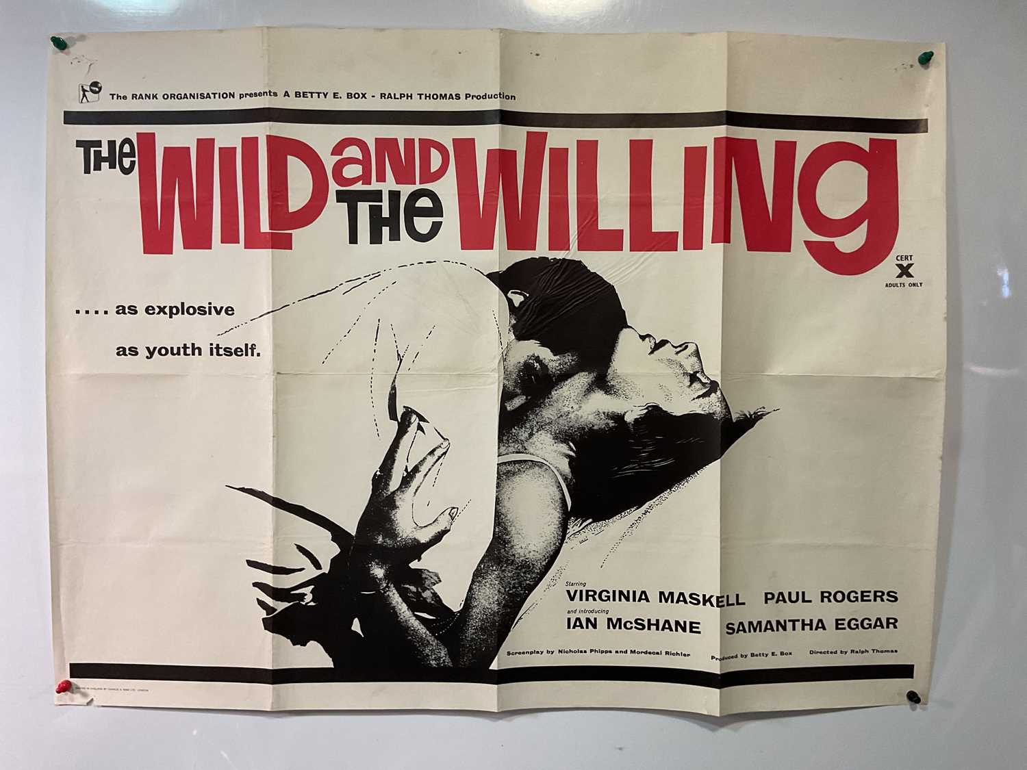 Lot 65 - THE WILD AND THE WILLING (1962) UK quad film...