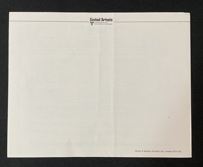 Lot 282 - ROLLERBALL UK front of house set, Odeon...