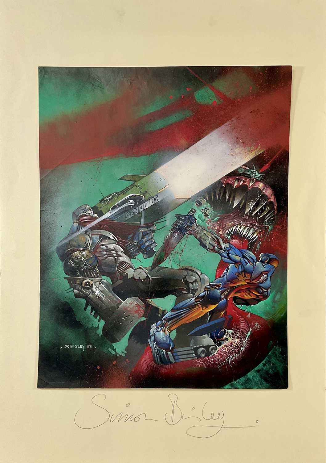 Lot 364 - Original comic book cover art for ABC WARRIORS...