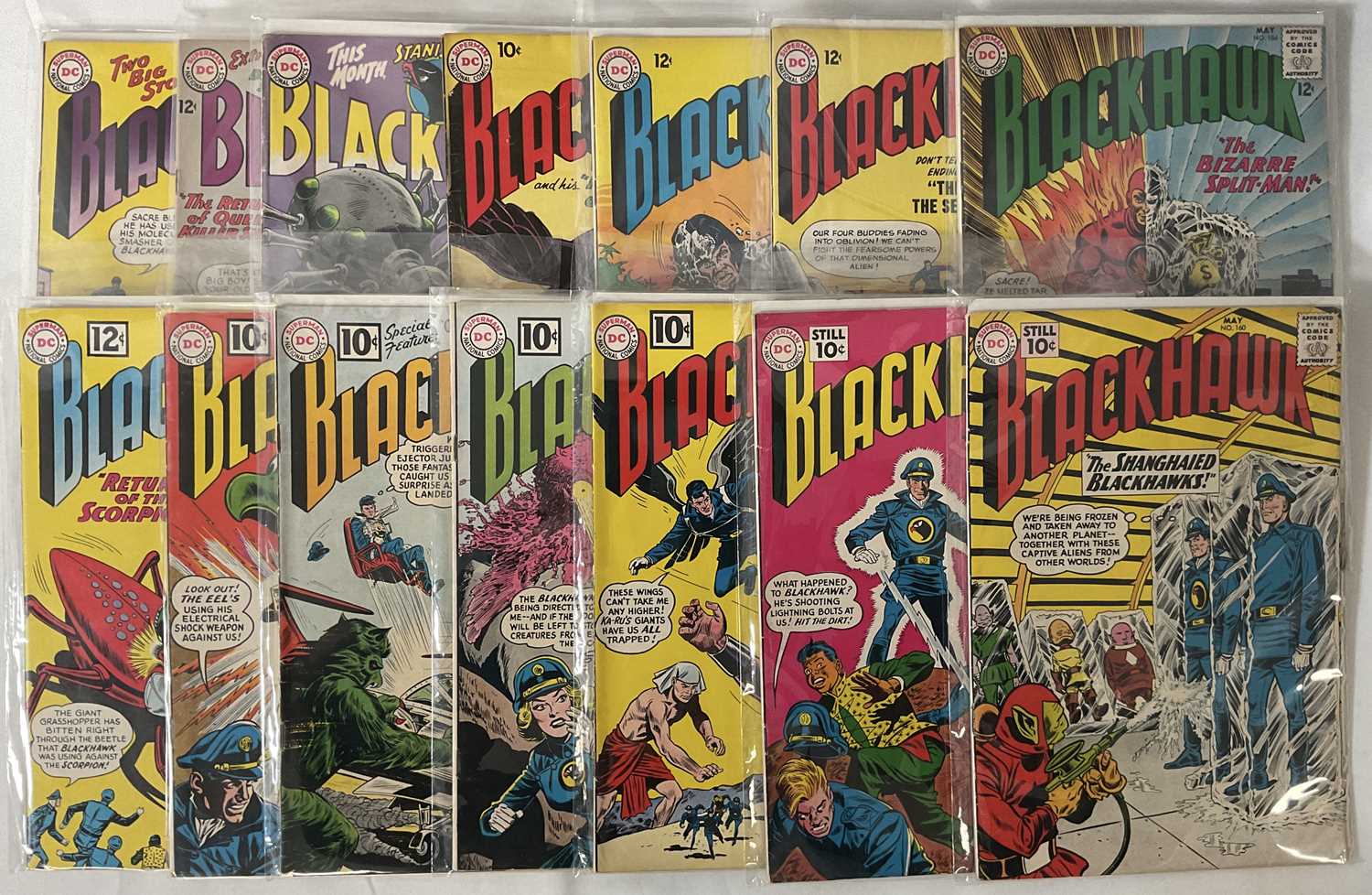 Lot 3 - A group of BLACKHAWK Silver Age DC comics,...