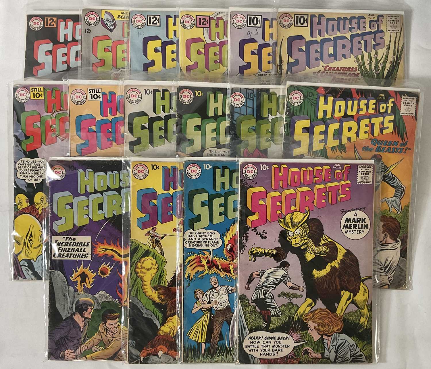 Lot 5 - A group of HOUSE OF SECRETS Silver Age DC...