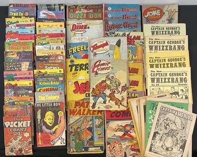 Lot 307 - A box of Canadian comics and dime novels,...