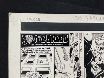 Lot 433 - JUDGE DREDD - A piece of original comic book...
