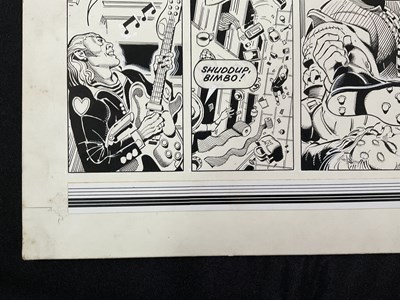 Lot 433 - JUDGE DREDD - A piece of original comic book...