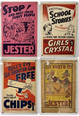 Lot 284 - A group of 4 vintage comic book advertising...