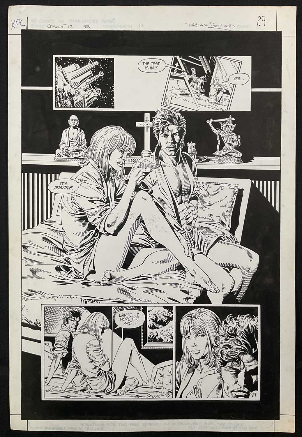 Lot 405 - BRIAN BOLLAND - A page of original comic book...