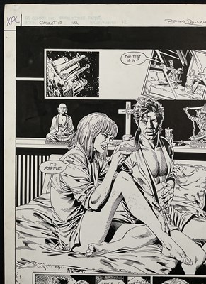 Lot 405 - BRIAN BOLLAND - A page of original comic book...