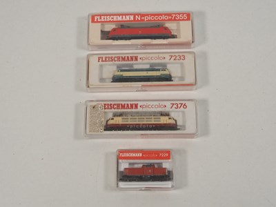 Lot 14 - FLEISCHMANN N gauge German Outline diesel and...