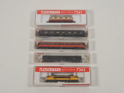 Lot 15 - FLEISCHMANN N gauge mixed European Outline...