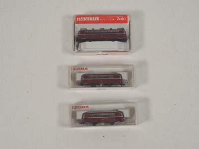 Lot 20 - FLEISCHMANN N gauge 7400 VT95 German Outline...
