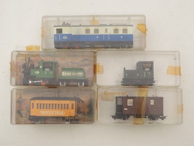 Lot 27 - EGGERBAHN group of HOe locomotives, railcar...
