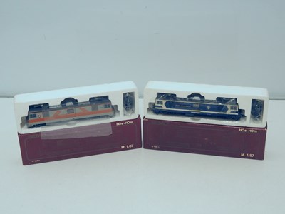Lot 37 - BEMO HOm narrow gauge electric locomotives,...