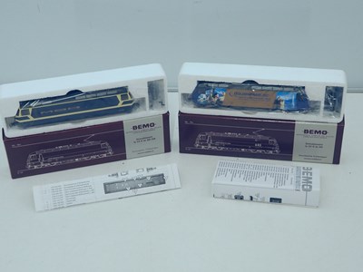 Lot 39 - BEMO HOm narrow gauge electric locomotives,...