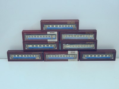Lot 42 - BEMO HOm narrow gauge passenger coaches all in...