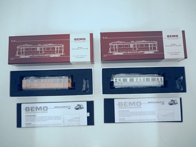Lot 47 - BEMO HOm narrow gauge electric railcars, both...