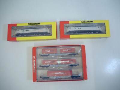 Lot 83 - FLEISCHMANN HO gauge pair of Swiss Outline...