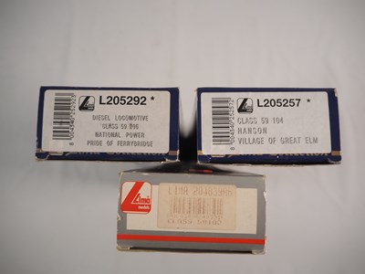 Lot 289 - LIMA OO gauge Class 59 diesel locomotives in...
