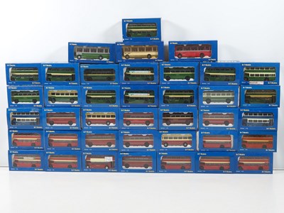 Lot 489 - BASE TOYS 1:76 scale diecast buses in various...