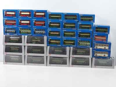 Lot 490 - BASE TOYS 1:76 scale diecast buses in various...