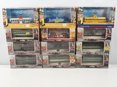Lot 491 - CORGI OOC 1:76 scale diecast Blackpool trams...